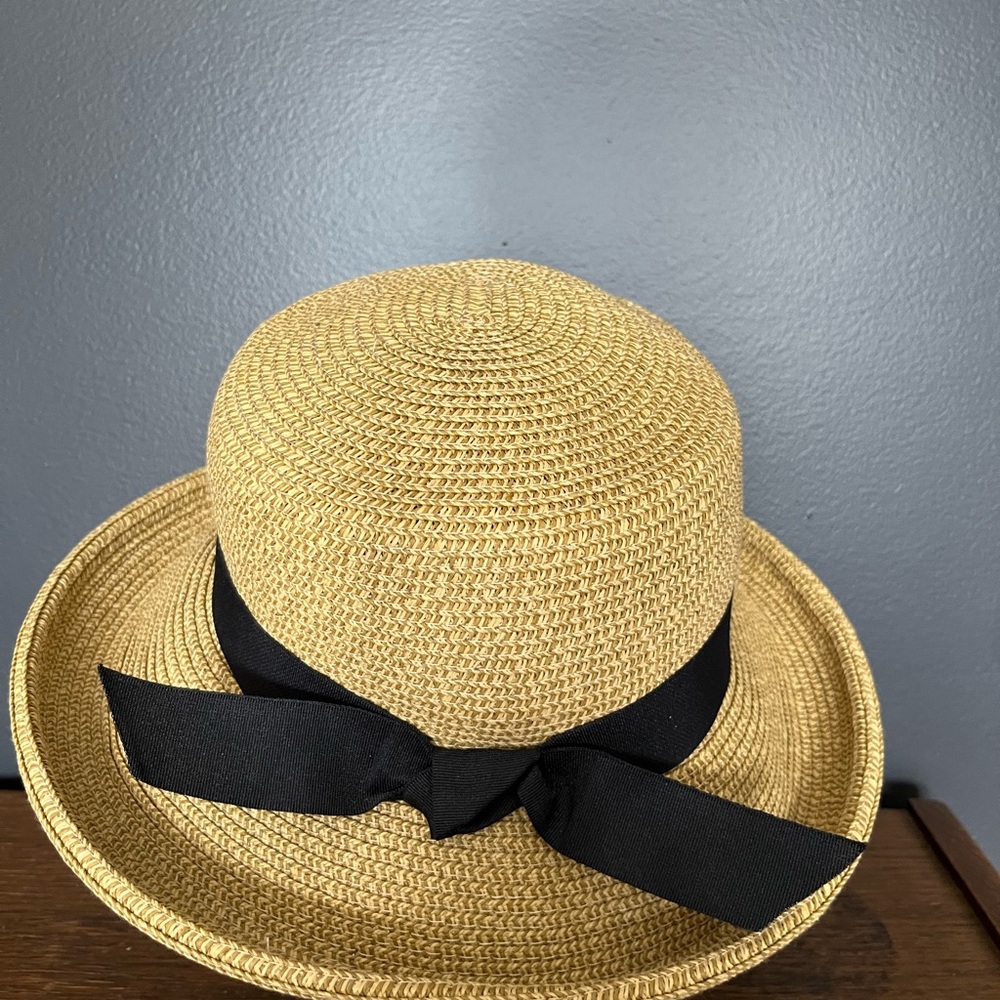 Scala Collection Tan Straw Beach Summer Hat - Picture 4 of 9